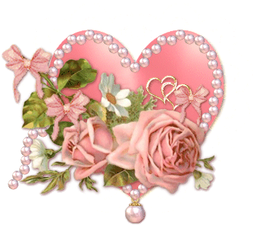 une rose avec un coeur